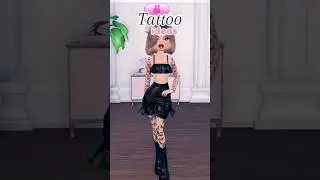 Tattoo Ideas to try in DTI 🖤🖤🖤 #dresstoimpress #roblox #dtistars #dti #fashion