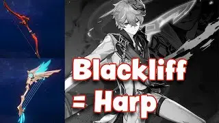 | Childe ] Tartaglia testing with Blackcliff Warbow & skyward harp - Genshin Impact