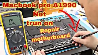 Apple Macbook Pro 15 ||MID2018(A1990-3215) board repair board is not trun on fix