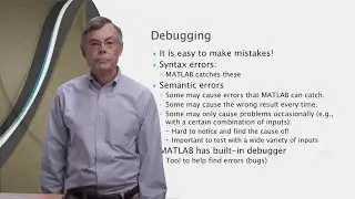 4.5  MATLAB Basics to Advance: Debugging (23/40)
