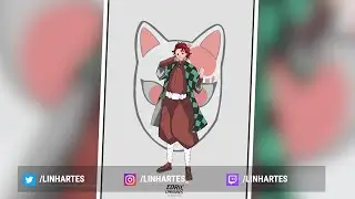 [SPEEDART] Tanjiro, Demon slayer  - Clipstudio paint pro (CSP)