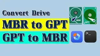 Convert Drive MBR to GPT & GPT to MBR | Convert MBR to GPT