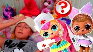 Katya got sick! What's up with Girls? Puzzles for kids Cartoon and toy Surprise LOL