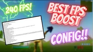 BEST FPS Boost Config for *LOW-END PC* (Fortnite Battle Royale)