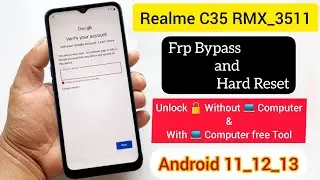 Realme c35 c51 and c61 frp bypass lock screen trick not working solution by samfw tool & hard reset