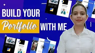 Build Your PORTFOLIO With Me 🔥💯 || Graphic Design Portfolio