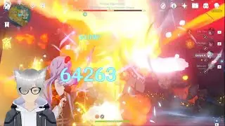 Genshin Impact - Showcase DAMAGE Ganyu Vs Primo Geovishap