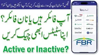 HOw to check you are active in fbr or not? Check Filer and Non-Filer Status