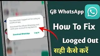 Gbwhatsapp logout problem solved 2024! Your phone number is no longer registered with WhatsApp solve