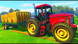 Tractor Bajka dla dzieci i Kolorowe Samochody z Piosenkami