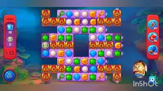 фишдом 2022  #  10851 уровень - прохождение без бустеров # Fishdom,   10851  level - no Boosters.