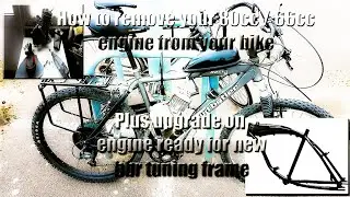 How to install an 80cc bicycle engine kit - remove and upgrade your engine