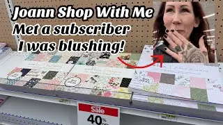 Joann Shop With Me // I met a subscriber! // paper, Christmas & Tim holtz