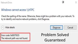 windows cannot access //computer name | error code 0x80070035 | 2021