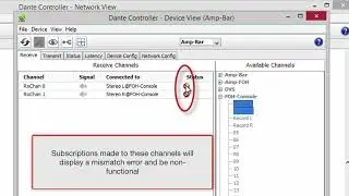 BSS |  Dante Controller - Adjusting Sample Rates