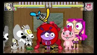Mugen Team Rocko vs Team Giggles
