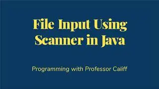 Reading Text Files in Java
