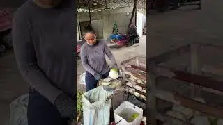 Kupas Kslapa Premium Pandan wangi #durian #duriantraveler #pandanwangi #kelapapandanwangi