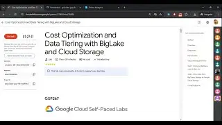 Cost Optimization and Data Tiering with BigLake and Cloud Storage || #GSP267 || #2025 Solution