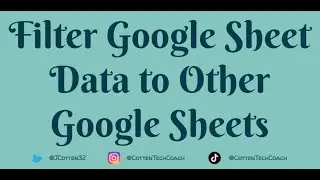 Filter Google Spreadsheet Data to other Google Sheets