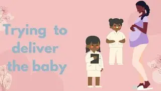 The girls try to deliver the 👶 #baby
