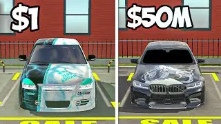 Starting with $1, I made $50,000,000 in money! Car Parking Multiplayer
