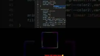 Glowing gradient border using CSS 