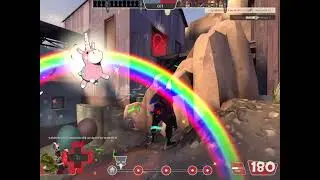 [TF2 Short Clip] Air blast to the flying Demoman
