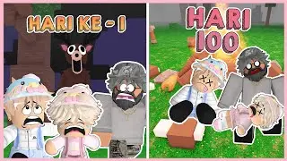 ACIL @Bobarose19 DAN ABAH @lessusgar TERJEBAK 100 HARI DI HUTAN MISTERIUS - Rblox Indonesia