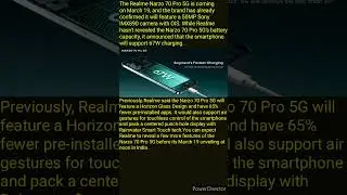 Realme Narzo 70 Pro 5G's charging speed confirmed #narzo70pro5G #narzo