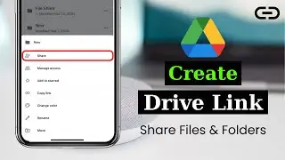 How To Create Google Drive Link to Share Files & Folders | Google Drive Files Link Sharing