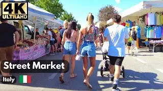 Italian Street Market 4K | Omegna San Vito Festival | Local Food, Crafts & Atmosphere
