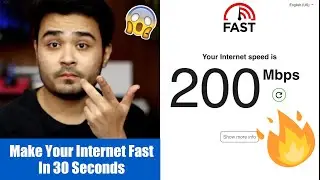 How To Make Your Internet Fast In 30 seconds!🔥🔥 