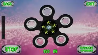 Fidget SPINNER with five stars! The computer spinner spins as you want.