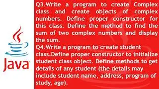 Coding Challenge - Constructor in Java