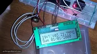 Clock, Calendar And Temperature Monitor With DS3231 And PIC16F887
