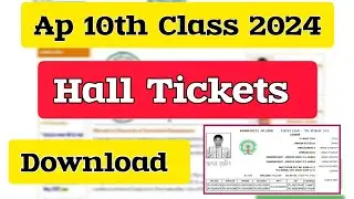 ap 10th class hall ticket download 2024 | 10th class hall ticket download 2024