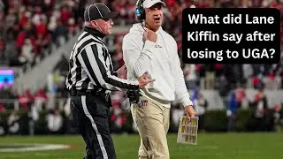 Lane Kiffin is brief following loss to Georgia