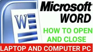 How To Open MS Word In Laptop And computers l Laptop Me Ms Word kaise Open kare l Microsoft Word