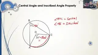 Circle Geometry | Central Angle & Inscribed Angle in Circles