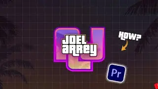GTA VI Title Animation in Premiere Pro #tutorial