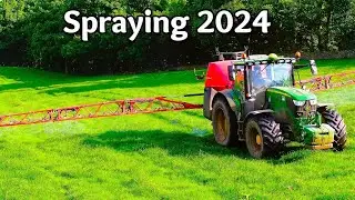 Spraying Fields 2024 | John Deere 6155R and Kverneland iXter B18