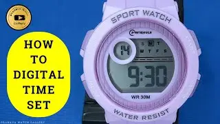 MINGRUI SPORT WATCH HOW TO DIGITAL TIME SETTING 