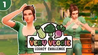 ЖИЗНЬ С НУЛЯ И БЕЗ ДЕНЕГ - ОЧЕНЬ ОВОЩНОЙ ЧЕЛЛЕНДЖ 🥦 | Very Veggie Legacy #1 | The Sims 4
