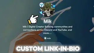 How to make viral custom Link-in-bio for your discord account with guns.lol web | mik Gaming 