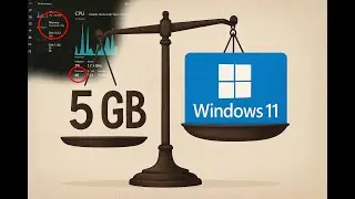 The lightest Windows 11! (only 5 GB) Installation on an old laptop