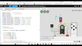 Wokwi simulator - Remote control of Home Appliances using IR receiver and ESP32