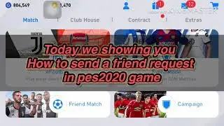 How to send friend request in pes 2020 game