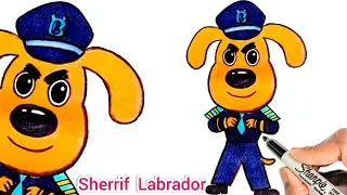 Zap! Be Careful With Electricity ⚡| Sheriff Labrador - Safety Dog| How To Draw Sherrif Labrador 🚨