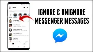 How to Ignore Messages and Unignore Messages on Messenger